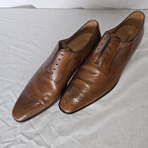 Size 13 Magnanni Men's Brown Leather Dress Shoes
